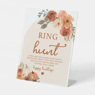 Arch Fall Boho Pumpkin Ring Hunt Brautparty Sockelschild