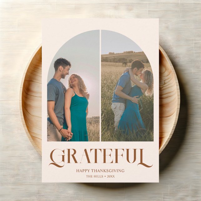 Arch-Foto Extravaganter Vintager Erntedank Feiertagskarte (Von Creator hochgeladen)