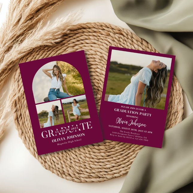Arch Foto Graduation Party Einladung (Von Creator hochgeladen)