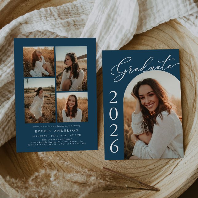 Arch Foto Graduation Party Einladung Ankündigung (Von Creator hochgeladen)