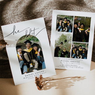 Arch Foto Graduation Party Einladung Ankündigung