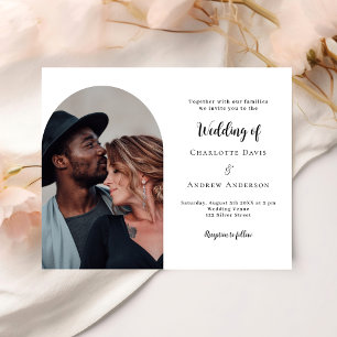 Arch Foto Moderne Hochzeitseinladung