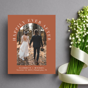 Arch Foto Terracotta Hochzeitsempfang Einladung