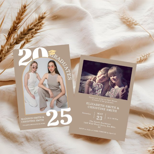 Arch Foto Twin Uni High School Abschluss Einladung (Von Creator hochgeladen)