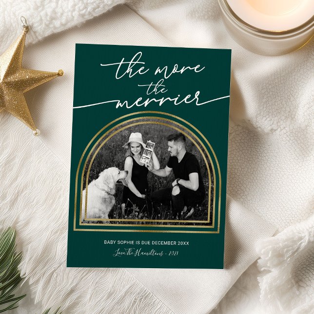 Arch Frame Noël Grossesse Faire-part (Créateur téléchargé)