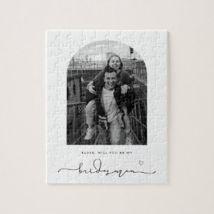 Arch Frame Seras-tu mon Bridesman Puzzle