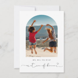 Arch Frame werden Sie mein Matron der Ehrenkarte s Dankeskarte