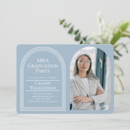 Arch Graduate MBA Foto Abschluss Einladung