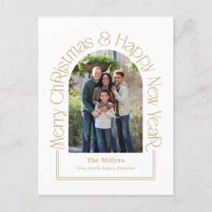 Arch Gruß bearbeitbare Color Holiday Card Postkart Feiertagspostkarte