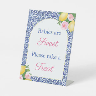 Arch Italian Lemons Babies sind Sweet Baby Dusche Sockelschild