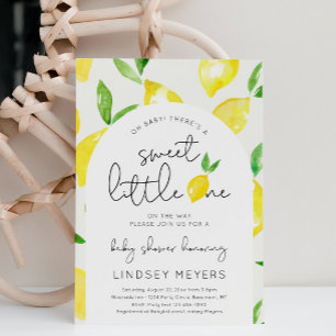 Arch Lemon Baby shower Invitation