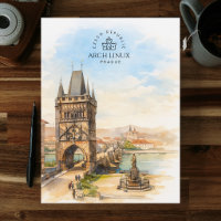 Arch Linux, Prag, Tschechien | Wasserfarbe