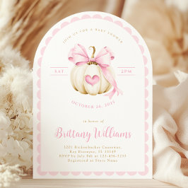 Arch Little Pumpkin Girl Kinderdusche Einladung