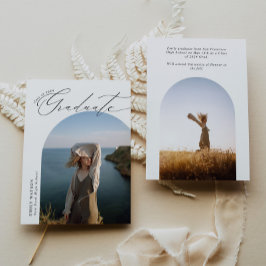 ARCH-MINIMALIST FOTO GRADUIERUNG ANNOUNCEMENT ANKÜNDIGUNG