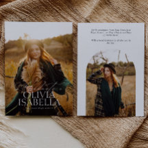 ARCH-MINIMALIST FOTO GRADUIERUNG ANNOUNCEMENT