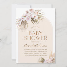 Arch Minimalistisch Orchards Palm Babydusche