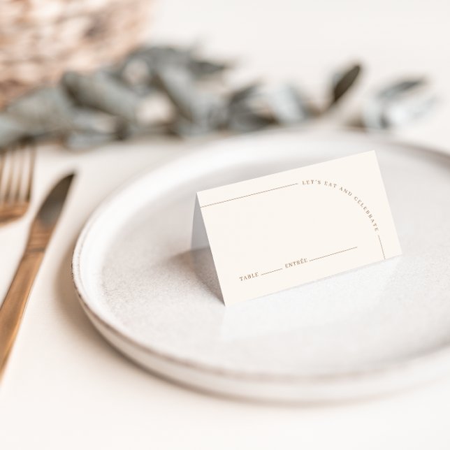 Arch Modern Minimalistisch Boho Wedding Guest Platzkarte (Von Creator hochgeladen)