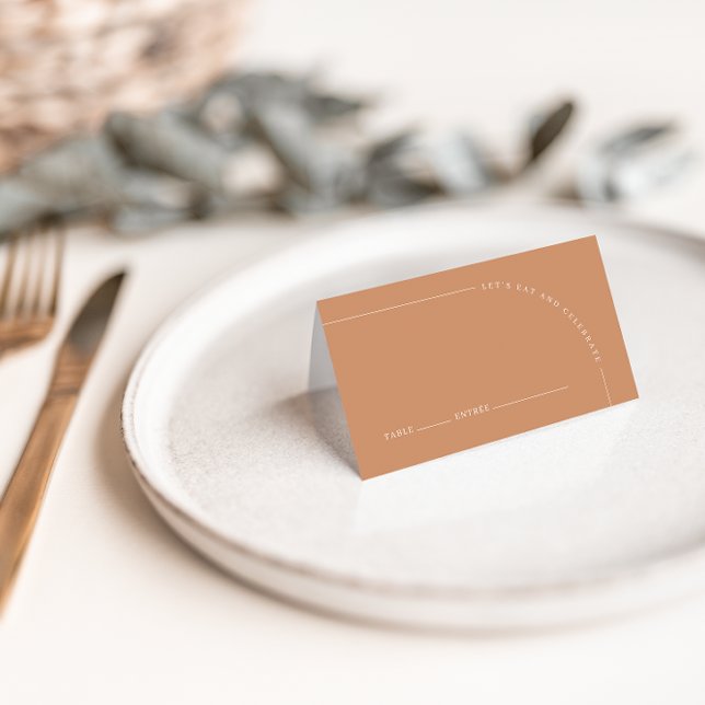 Arch Modern Rust Boho Wedding Guest Platzkarte (Von Creator hochgeladen)