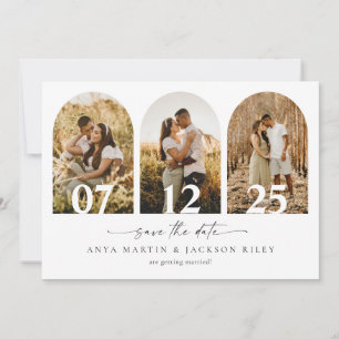 Arch Photo Enregistrer La Date Faire-part Carte Ma