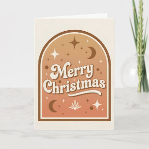 Arch Rahmen Boho Retro Frohe Weihnachten