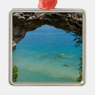 Arch Rock Canoeing Ornament Aus Metall