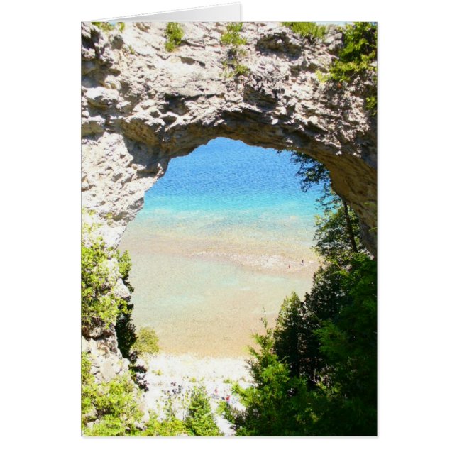 Arch Rock, île Mackinac (Devant)