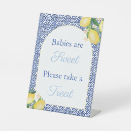 Arch Shape Lemons Babys sind süße Gefälligkeitstab Sockelschild