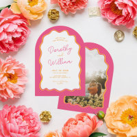 Arch Squiggly Bright and Colorful Wedding