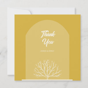 Arch Style Nature Wedding Danke Karte
