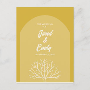 Arch Style Nature Wedding Einladung Postkarte