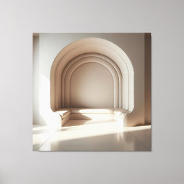 Arch Tunnel with Sculptural Seats Leinwanddruck