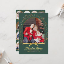 Arch Was für ein Jahr Gold Bow Multi-Foto Weihnach