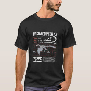 Archaeopteryx Dinosaurier Factsheet Fossilien Data T-Shirt