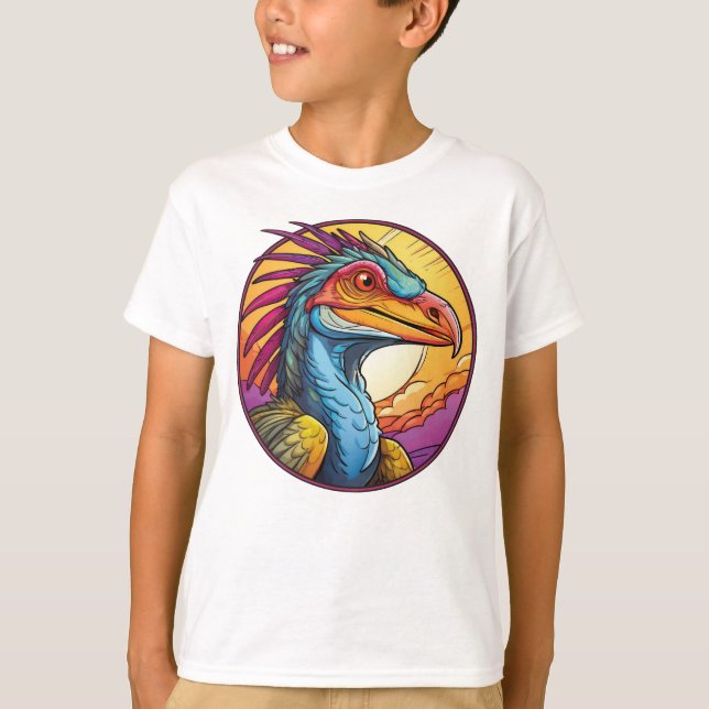 Archaeopteryx - Klassischer Dinosaurier-T-Shirt-T  T-Shirt (Vorderseite)