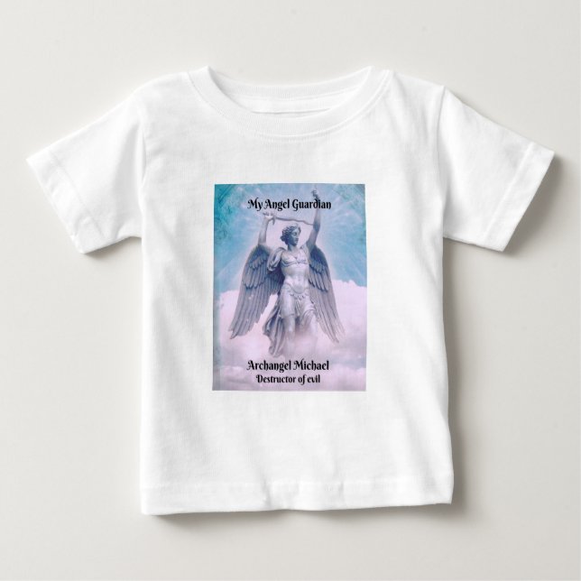 Archange de bébé Michael White T-shirt (Devant)