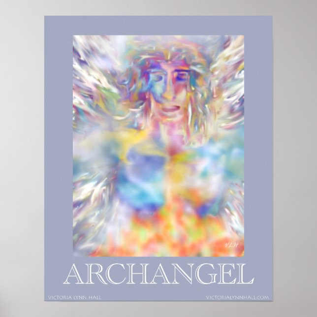 Archangel Digital Art Fantasy Print Poster (Vorne)