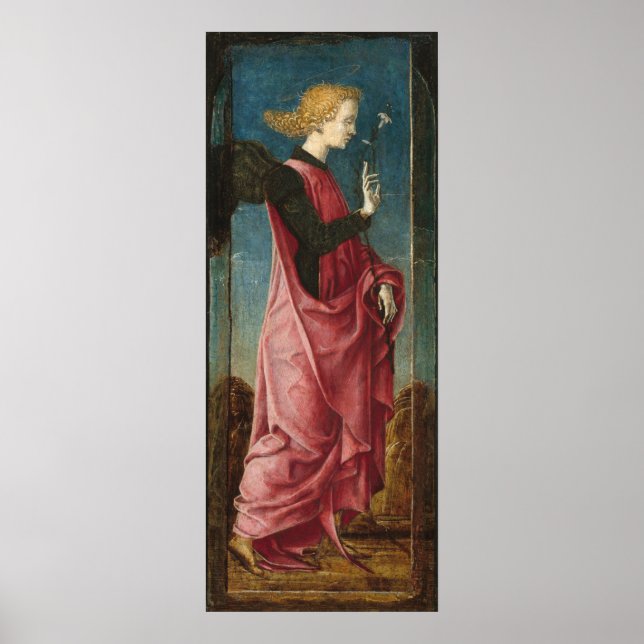 Archangel Gabriel - Cosmè Tura Kunstmuseum Poster (Vorne)