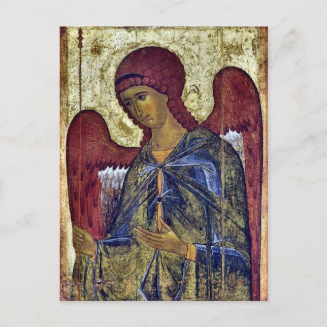Archangel Gabriel Orthodox Christliches Symbol Postkarte (Vorderseite)