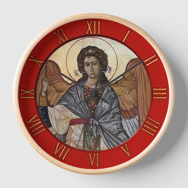 Archangel Gabriel Wanduhr (Vorderseite)