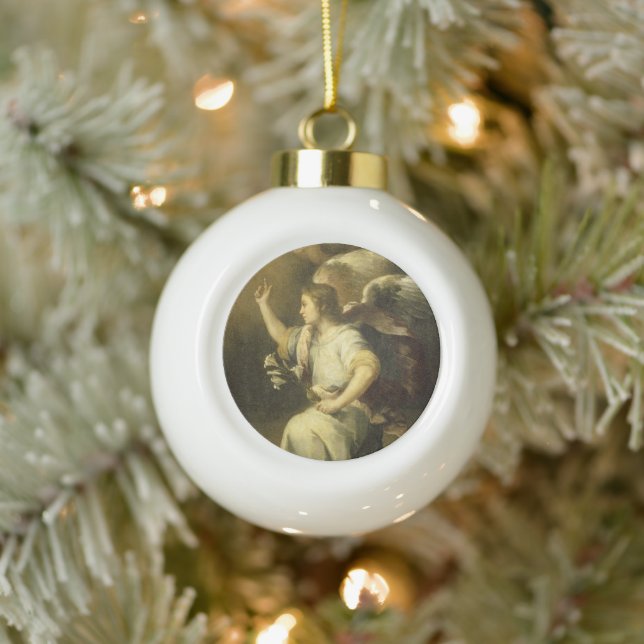 Archangel Gabriel, Weihnachtsschmuck der bildenden Keramik Kugel-Ornament (Baum)