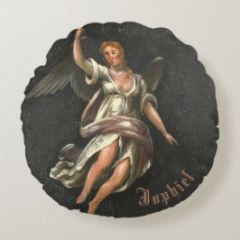 Archangel Jophiel - Der Erzengel der Schönheit Rundes Kissen