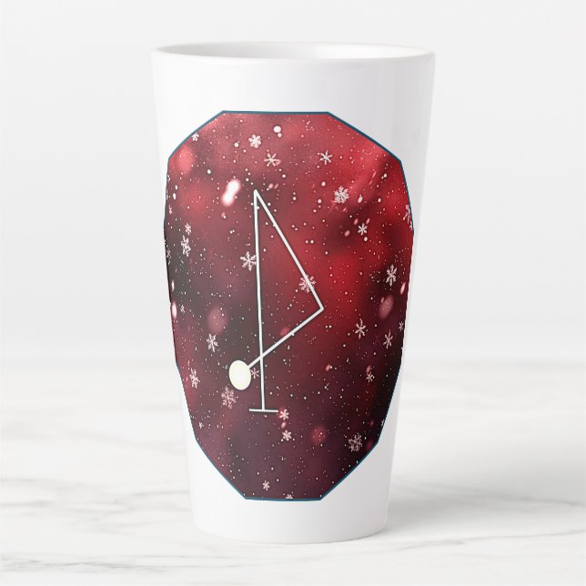 Archangel Jophiel Sigil Digitale Kunst Milchtasse (Vorderseite)