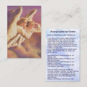 Archangel Jophiel und Christine Visitenkarte