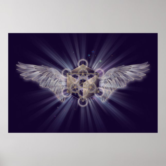 Archangel Metatron - Metatron's Cube Poster (Vorne)