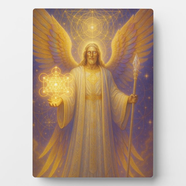 Archangel Metatron - Wächter der Heiligen Weisheit Fotoplatte (Vorderseite)
