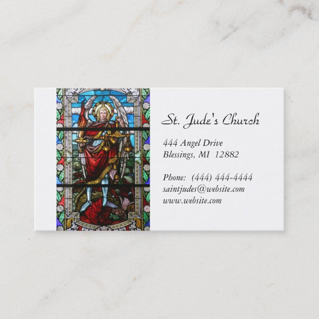 Archangel Michael Business Card Spirituell Visitenkarte (Vorderseite)