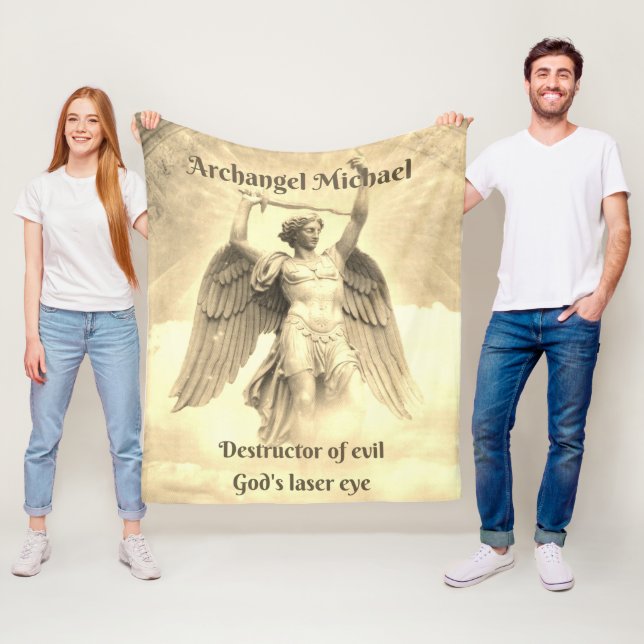 Archangel Michael gelbe Fleecedecke (Beispiel)