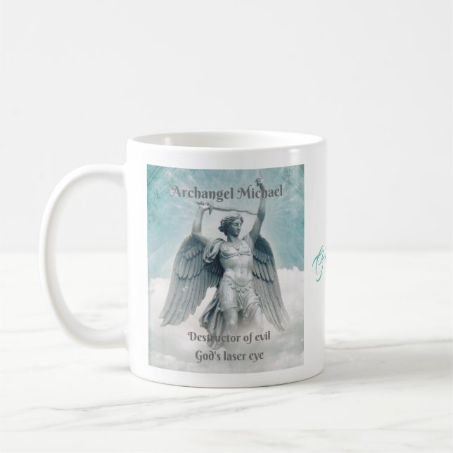 Archangel Michael Gods'laser eye-Tasse Kaffeetasse (Links)