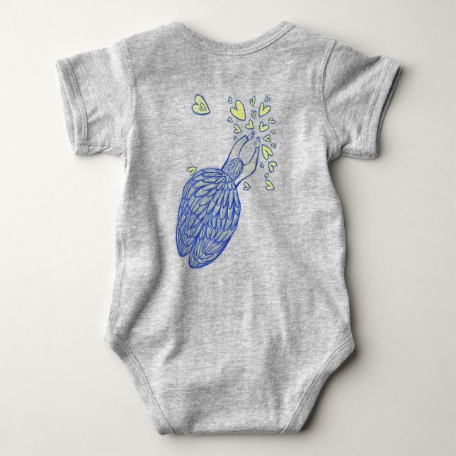 Archangel Michael Liebe & Support Baby Bodysuit Strampler (Rückseite)