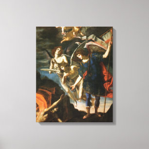 Archangel Michael liefert Soule für das Labor Leinwanddruck